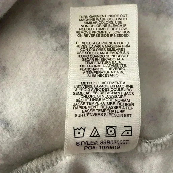 🆕 C&C California Marble Effect Indigo Sweatshirt L🆕 - Picture 7 of 9